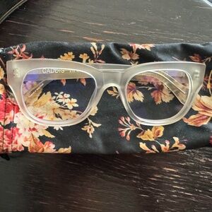 CADDIS Miklos CLEAR (Discontinued Color) Non Prescription Glasses - RARE !!!